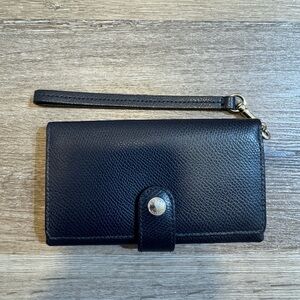 Coach Navy Wristlet Wallet